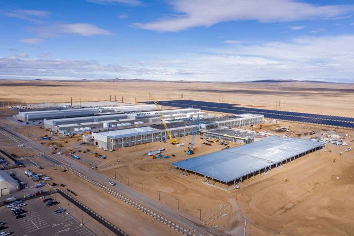 aerial view of Meta Data Center