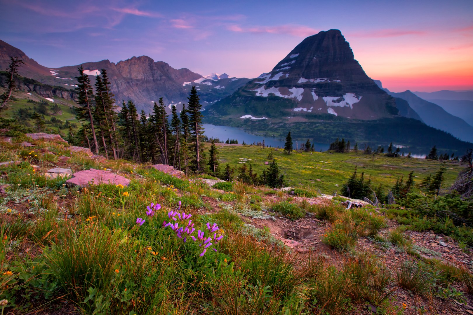 Hidden Lake Trail, Logan Pass, Glacier National Park, Montana, USA